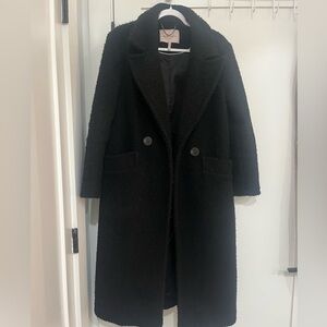 BCBG Black Teddy Coat